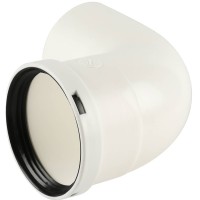 Отвод полипропиленовый 87°, диам. 80 мм